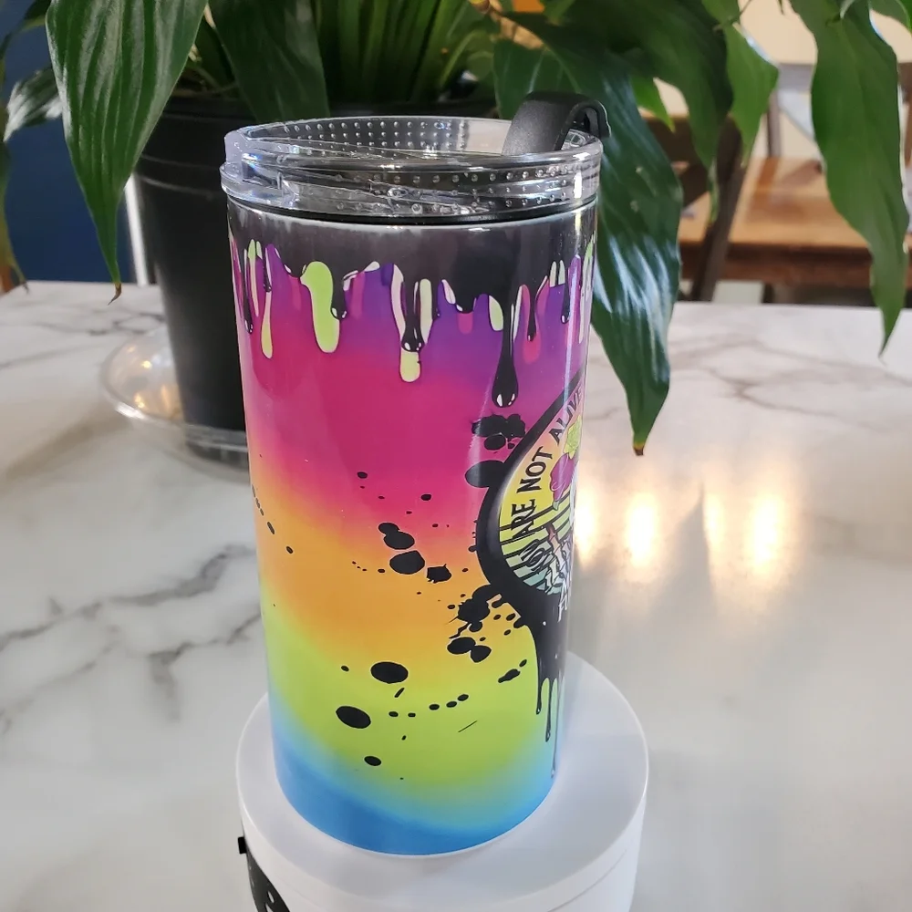 You Are Not Alive to Please Any of These 4 in 1 Can Cooler 14oz Tumbler 🎉Sale